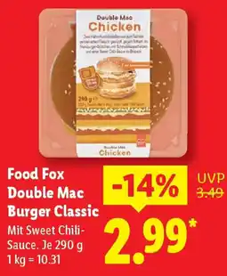 Lidl Food Fox Double Mac Burger Classic Angebot