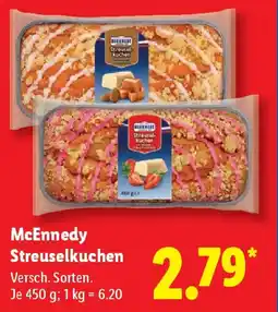 Lidl McEnnedy Streuselkuchen Angebot