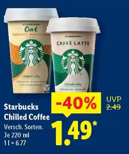 Lidl Starbucks Chilled Coffee Angebot