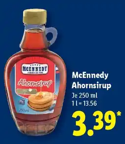 Lidl McEnnedy Ahornsirup Angebot