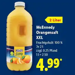 Lidl McEnnedy Orangensaft XXL Angebot