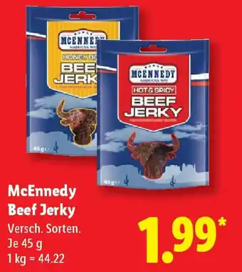 Lidl McEnnedy Beef Jerky Angebot