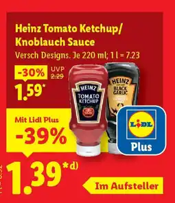 Lidl Heinz Tomato Ketchup/ Knoblauch Sauce Angebot
