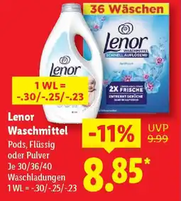 Lidl Lenor Waschmittel Angebot