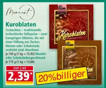 Norma Kuroblaten Angebot