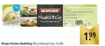 Marktkauf Bürger Frischer Nudelteig Angebot