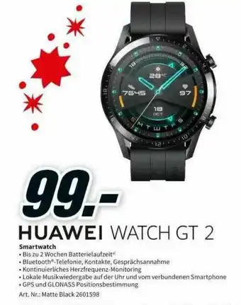 MediaMarkt Huawei Watch Gt 2 Smartwatch Angebot