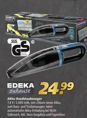 Marktkauf Edeka Zuhause Akku-handstaubsauger Angebot