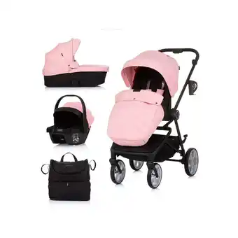 Netto Marken-Discount Chipolino 3 in 1 Kombikinderwagen Linea, Sportsitz, i-Size Babyschale, Babywanne rosa Angebot