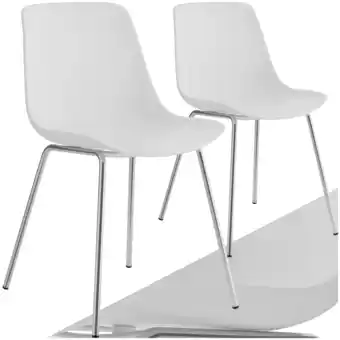 Netto Marken-Discount tectake Kunststoffstuhl, große Kunststoffschale, schlanke Stahlbeine, 46 x 55 x 80,5 cm Angebot