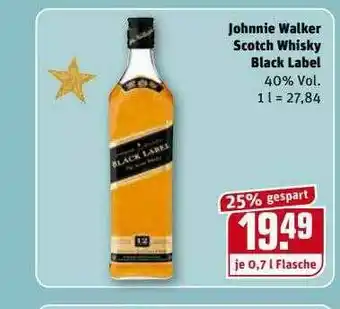 REWE Kaufpark Johnnie Walker Scotch Whisky Black Label Angebot