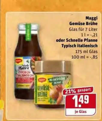 REWE Kaufpark Maggi Gemüse Brühe Ode Schnelle Pfanne Typisch Italienisch Angebot