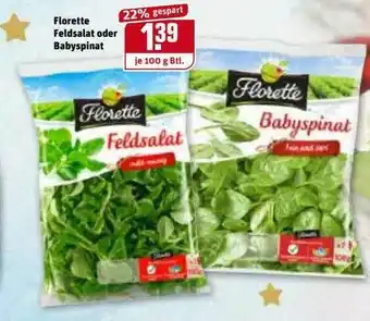 REWE Kaufpark Florette Feldsalat Oder Babyspinat Angebot