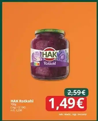 Famila Nord Ost HAK Rotkohl Angebot