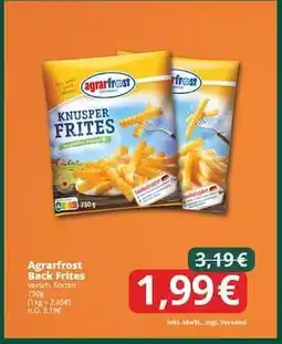 Famila Nord Ost AGRARFROST Back-Frites Angebot