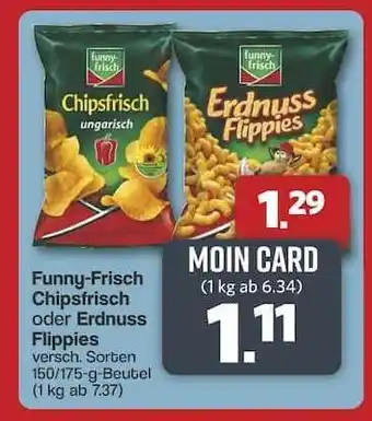 Famila Nord Ost funny-frisch Chipsfrisch oder Erdnuss Flippies Angebot