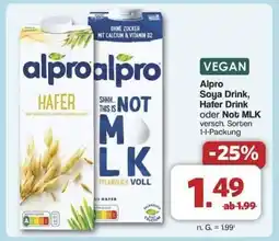 Famila Nord Ost Alpro Soya Drink, Hafer Drink oder Not MLK Angebot