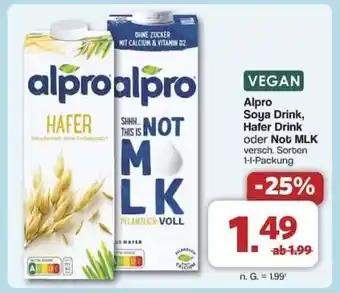 Famila Nord Ost Alpro Soya Drink, Hafer Drink oder Not MLK Angebot