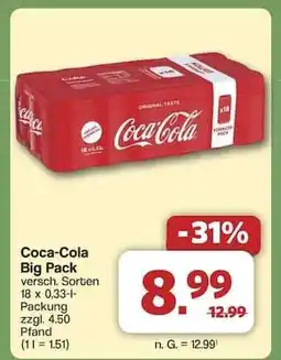Famila Nord Ost Coca-Cola Big Pack Angebot