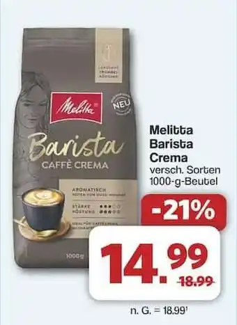 Famila Nord Ost MELITTA Barista Crema Angebot