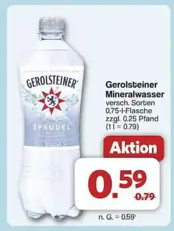 Famila Nord Ost Gerolsteiner Mineralwasser Angebot