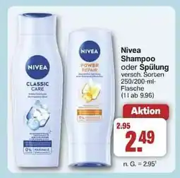 Famila Nord Ost NIVEA Shampoo oder Spülung Angebot