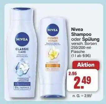 Famila Nord Ost NIVEA Shampoo oder Spülung Angebot