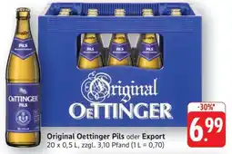Edeka Original Oettinger Pils oder Export Angebot