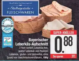 Edeka Bayerischer Leberkäs-Aufschnitt Angebot
