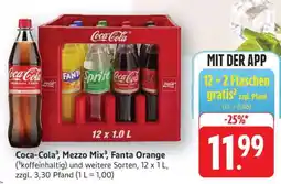 Edeka Coca-Cola, Mezzo Mix, Fanta Orange Angebot