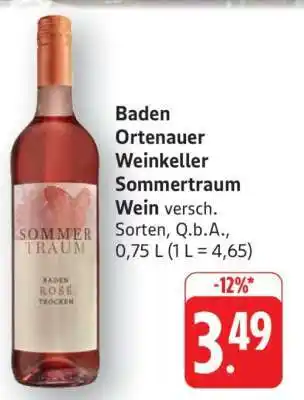 Edeka Baden Ortenauer Weinkeller Sommertraum Wein Angebot