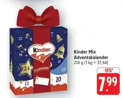Edeka Kinder Mix Adventskalender Angebot