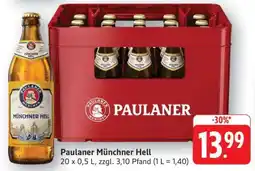 Edeka Paulaner Münchner Hell Angebot