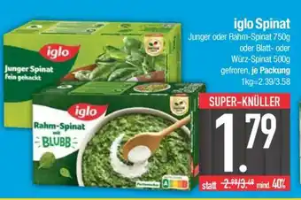 Edeka Iglo Spinat Angebot