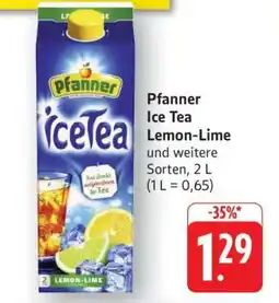 Edeka Pfanner Ice Tea Lemon-Lime Angebot
