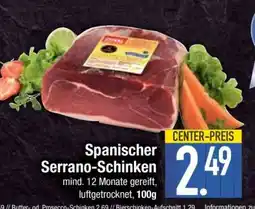 Edeka Spanischer Serrano-Schinken Angebot