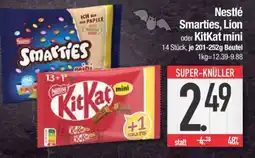 Edeka Nestlé Smarties , Lion oder KitKat Mini Angebot