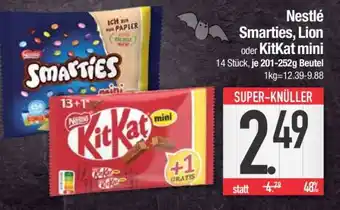 Edeka Nestlé Smarties , Lion oder KitKat Mini Angebot