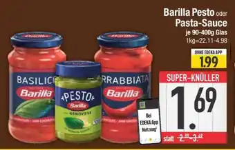Edeka Barilla Pesto oder Pasta-Sauce Angebot