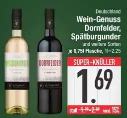 Edeka Wein-Genuss Dornfelder, Spätburgunder Angebot