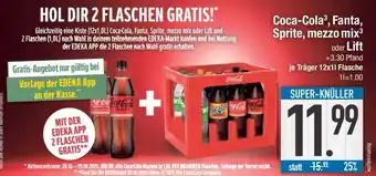 Edeka Coca-Cola, Fanta, Sprite, mezzo mix oder Lift Angebot