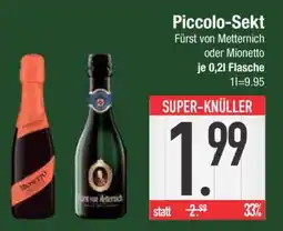 Edeka Piccolo-Sekt Fürst von Metternich oder Mionetto Angebot