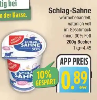 Edeka Schlag-Sahne Angebot