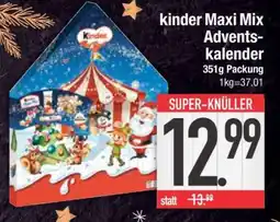 Edeka Kinder Maxi Mix Adventskalender Angebot