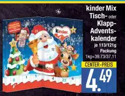 Edeka kinder Mix Tisch- oder Klapp-Adventskalender Angebot