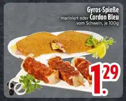 Edeka Gyros-Spieße oder Cordon Bleu Angebot