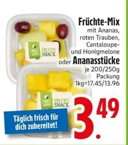 Edeka Früchte-Mix oder Ananasstücke Angebot