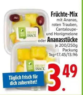 Edeka Früchte-Mix oder Ananasstücke Angebot