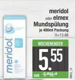 Edeka meridol oder elmex Mundspülung Angebot