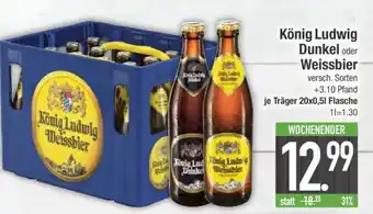Edeka König Ludwig Dunkel oder Weissbier Angebot